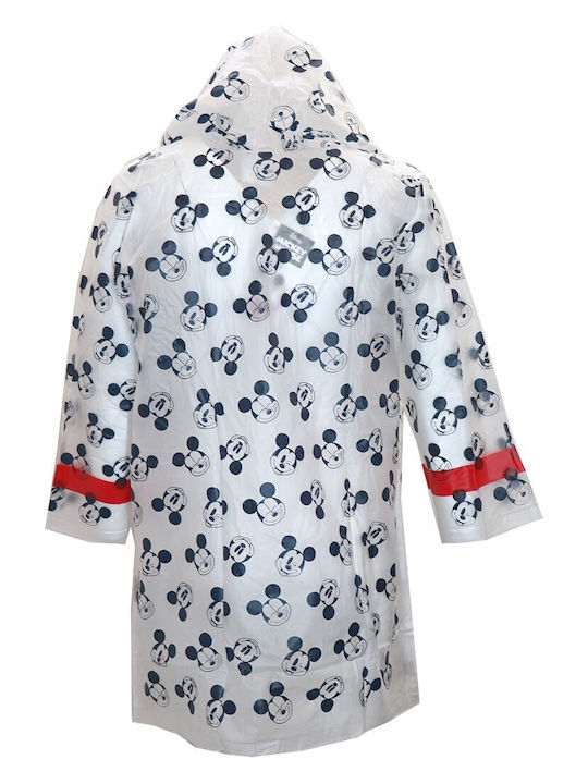 Παιδικό Casual Μπουφάν Μακρύ με Κουκούλα Μαύρο Mickey Mouse