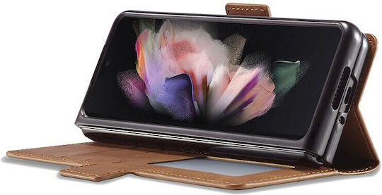 Forwenw Dream Series Портмоне Изкуствена кожа Кафяв (Galaxy Z Fold 3)