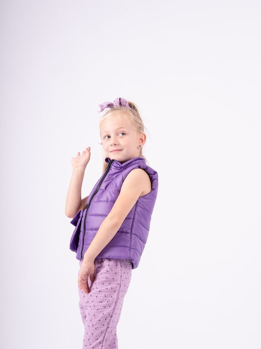 Kinderjacken & Winterjacken Casual Ärmellos Kurze Lila