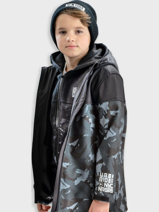 Kids' Sports Jacket with Hood Army
