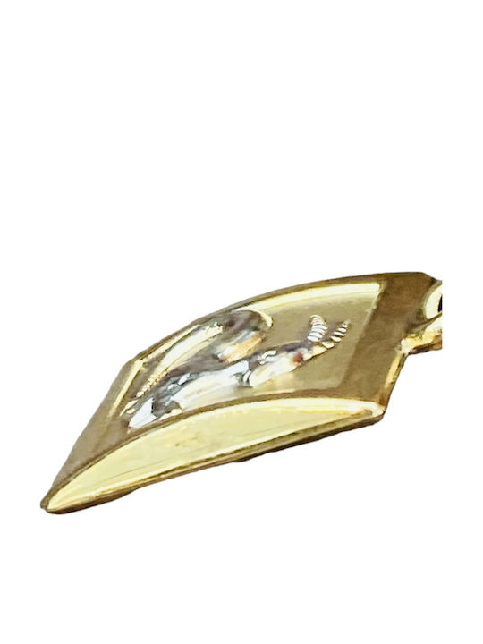 Charm Talisman Constantine Zodiac Sign Capricorn Made of 9K Gold