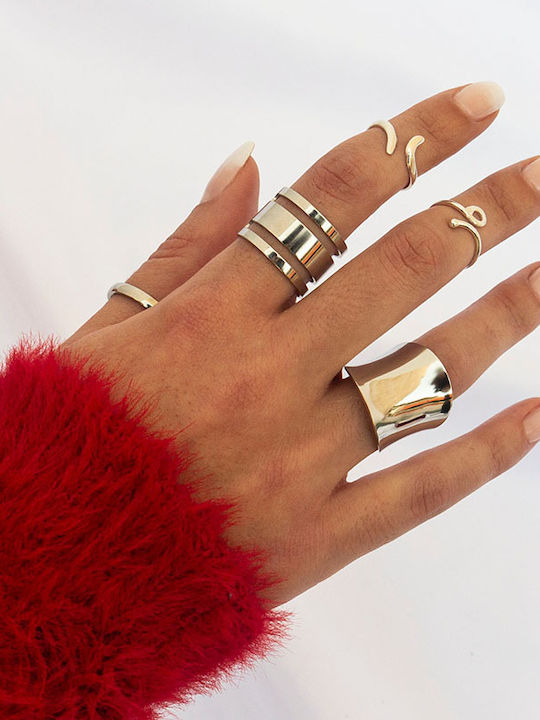 Theodora's Jewellery Ring made of Steel Gold Plated