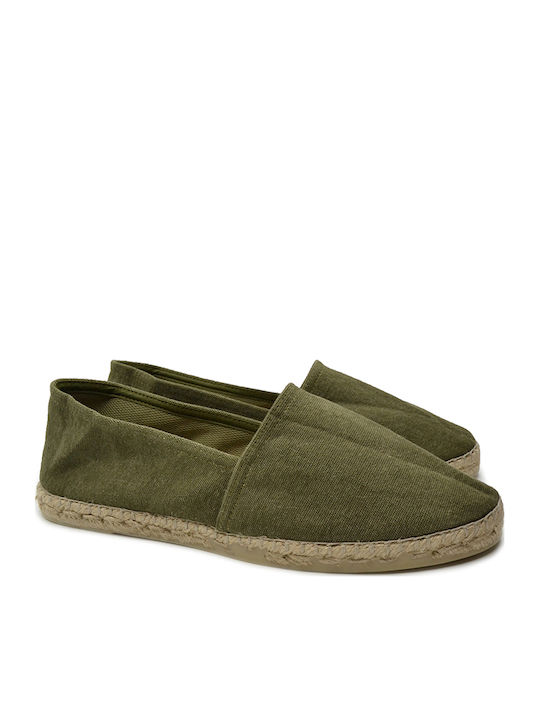 Women's Fabric Espadrilles Khaki