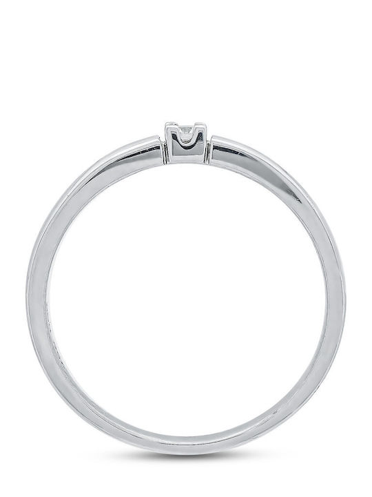 Diamond Group Μονόπετρο από Λευκόχρυσο 18Κ Diamond Group Μονόπετρο από Λευκόχρυσο 18Κ