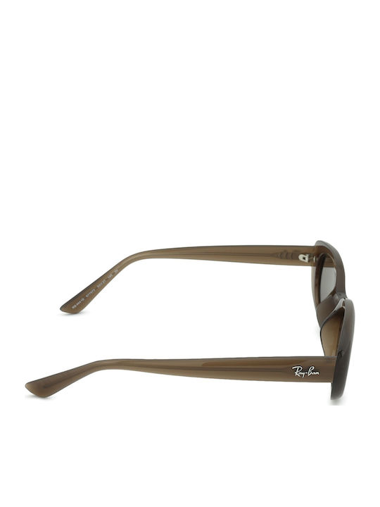 Ray Ban Γυναικεία Γυαλιά Ηλίου με Καφέ Κοκκάλινο Σκελετό και Καφέ Φακό RB4441D 677973
