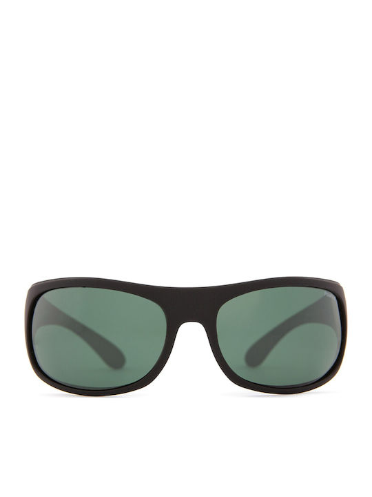 Polaroid Men's Sunglasses with Black Plastic Frame and Black Polarized Lens P07886 9CA/RC