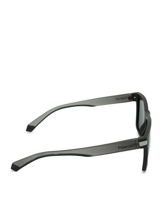 Polaroid Men's Sunglasses with Black Plastic Frame and Black Polarized Lens PLD2139/S O6W/M9