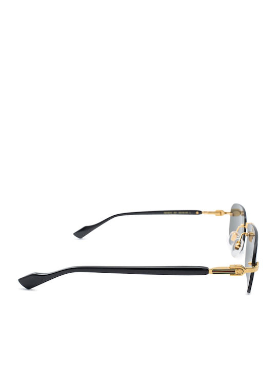 Gucci Unisex Sunglasses with Gold Metallic Frame and Grey Lens GG1221S 001