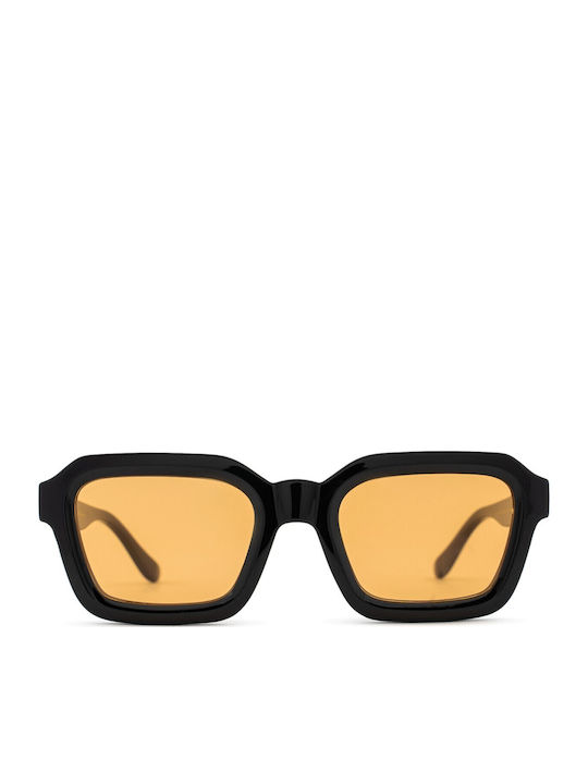 Meller Nayah Unisex Sunglasses with Black Plastic Frame and Orange Lens NAY-TUTORANGE