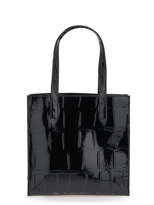 Vivanaa Women's Shoulder Croco Black Bag
