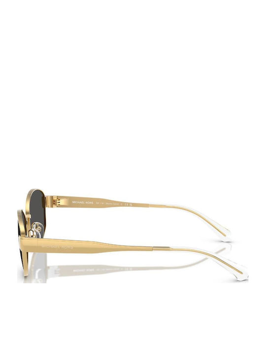 Michael Kors Monte Carlo Women's Sunglasses with Gold Metal Frame and Gray Lens