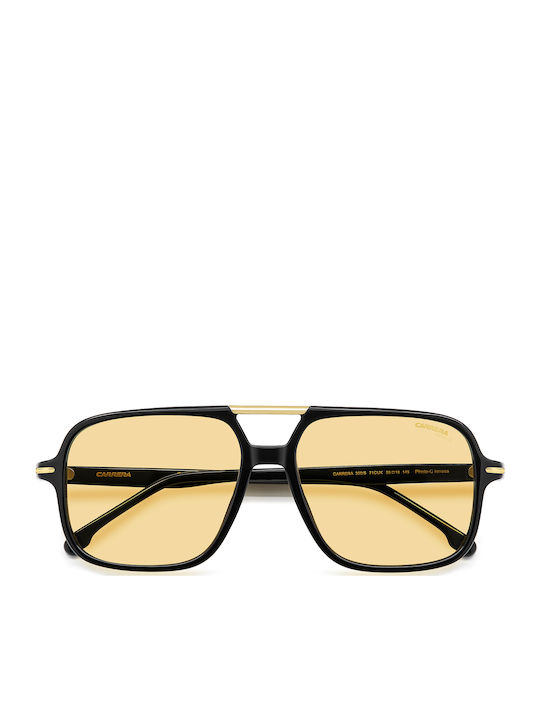 Carrera Men's Sunglasses With Black Horn-Rimmed Frame And Grey Lens 350/S 71C/UK