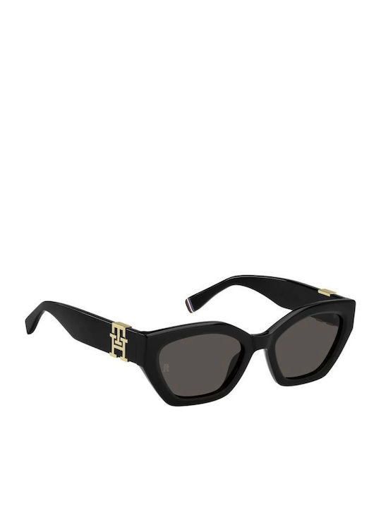 Tommy Hilfiger Women's Sunglasses with Black Plastic Frame and Black Lens TH1979/S 807/IR