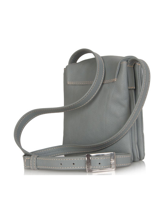 Leder Damen Handtaschen Schulter Crossbody Grau