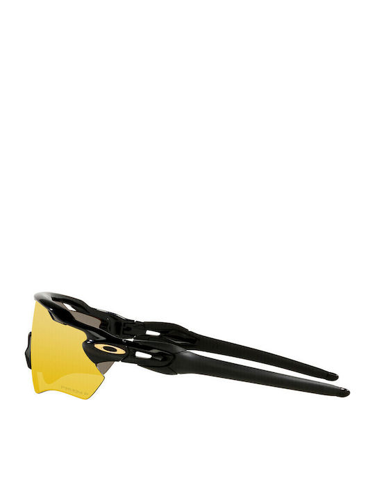 Oakley Radar Ev Path Men's Sunglasses with Black Plastic Frame and Yellow Polarized Mirror Lens