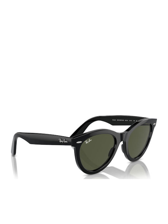 Ray Ban Wayfarer Feminini Ochelari de soare cu Negru Cadru și Verde Lentilă