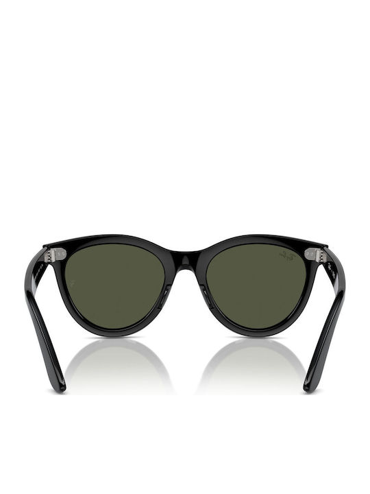 Ray Ban Wayfarer Feminini Ochelari de soare cu Negru Cadru și Verde Lentilă