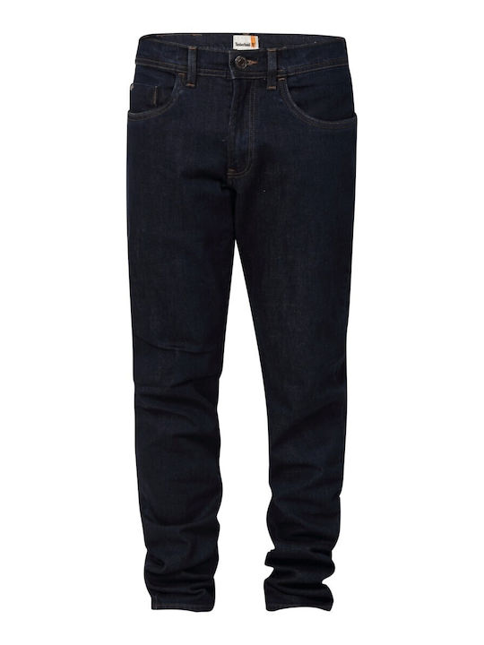 Men's Jeans Pants with Slim Fit Dark Blue