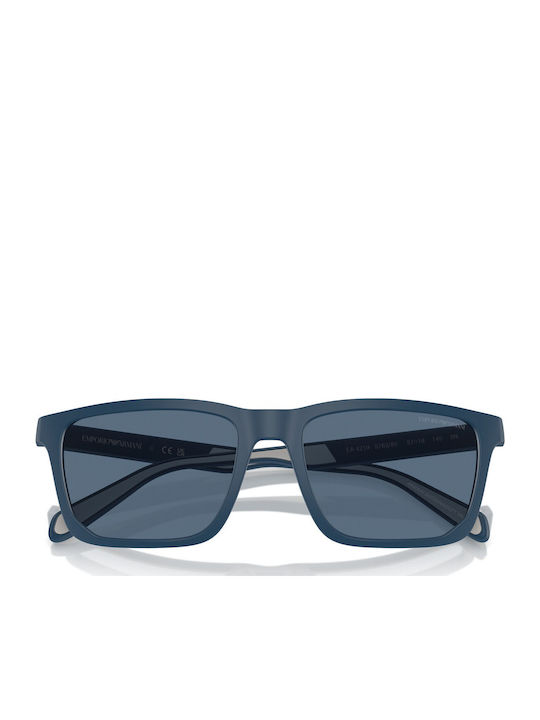 Emporio Armani Men's Sunglasses with Navy Blue Plastic Frame and Blue Lens EA4219 576380