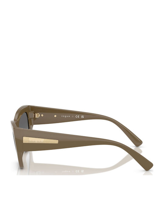 Vogue Women's Sunglasses with Beige Plastic Frame and Gray Gradient Lens VO5607S 317511