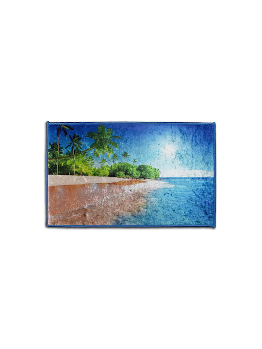 Dimcol Non-Slip Bath Mat Hawaii 257 33463065001 Colorful 60x100cm