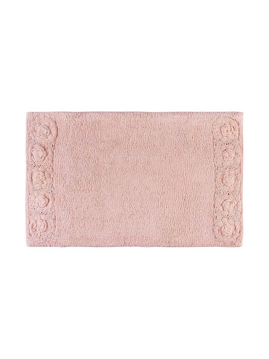 Beauty Home Non-Slip Cotton Bath Mat 3280-Light Blue Light Blue 50x80cm