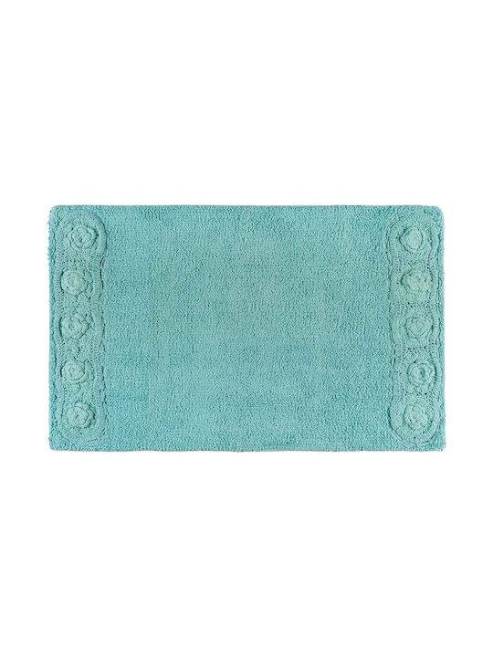 Beauty Home Non-Slip Cotton Bath Mat 3280-Light Blue Light Blue 50x80cm
