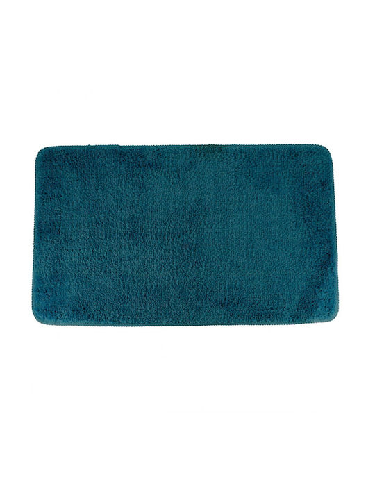 Atmosphera Non-Slip Bath Mat Microfiber Tahitian 7746115 Blue 45x75cm