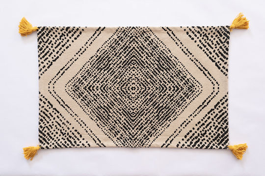 Palamaiki Covoraș de Baie Bumbac Tiles 9-100547-001 Bej 60x90buc