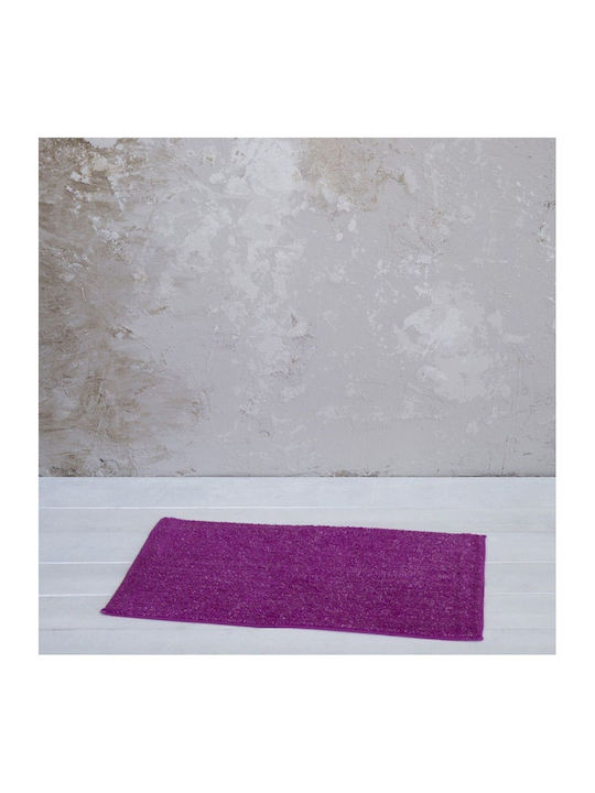 Nima Badematte Synthetisch,Polyester/Cotton/Leather Rechteckig Homey 31320 Magenta 70x110cm