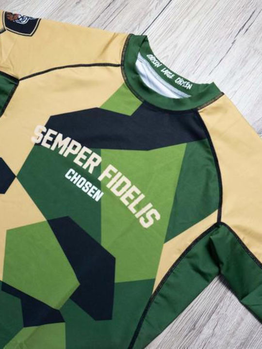 Chosen Bărbați Cu mânecă scurtă Tricou CHRS118 pentru Jiu-Jitsu Verde Chosen Bărbați Cu mânecă scurtă Tricou CHRS118 pentru Jiu-Jitsu Verde