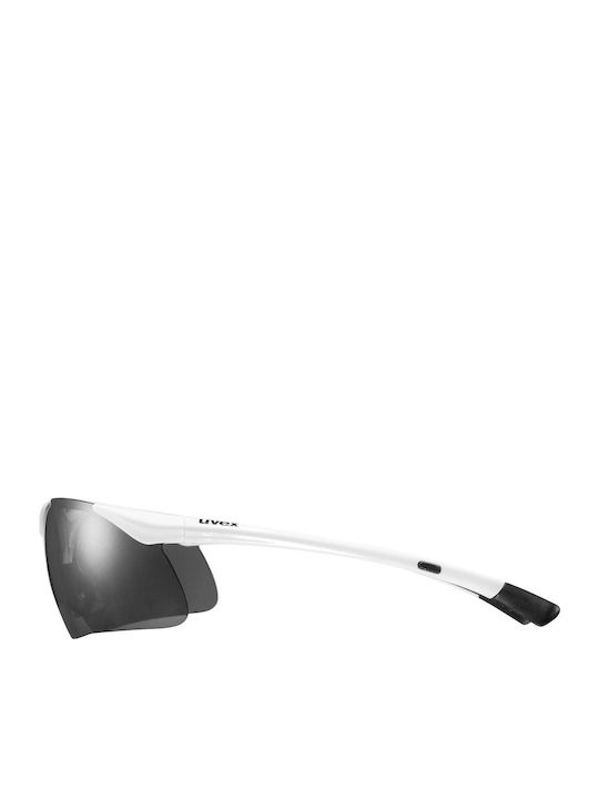 Uvex Sportstyle 223 Ανδρικά Γυαλιά Ηλίου με Ασημί Κοκκάλινο Σκελετό και Γκρι Φακό S5309828816