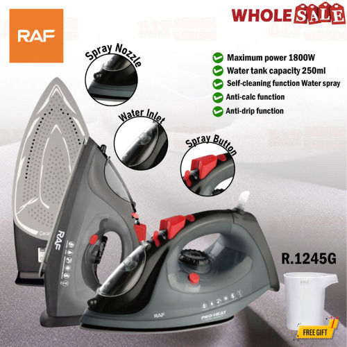 Raf R1245g Σίδερο Ατμού 1800W με Αντικολλητική Πλάκα