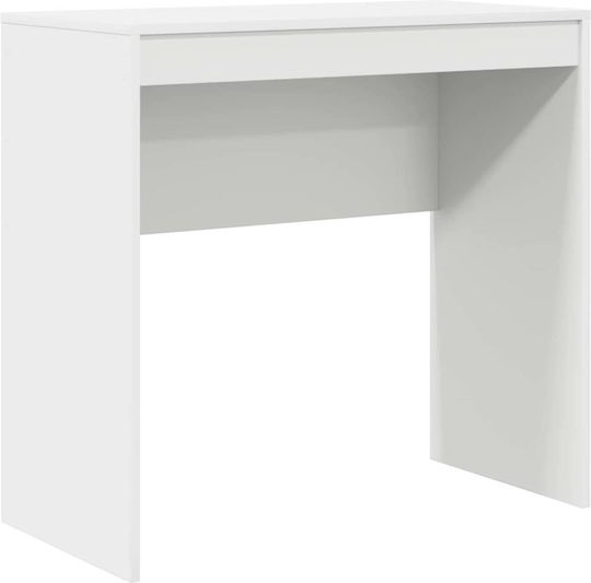 Desk Wooden with Bookshelf White 80x40x76cm