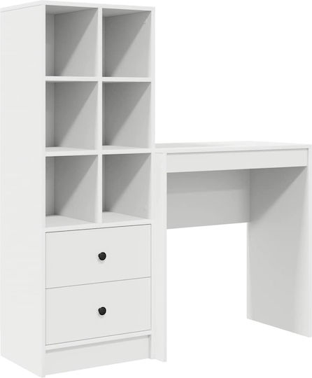 Γραφείο Ξύλινο Λευκό 70x40x76εκ.