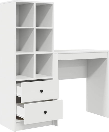 Γραφείο Ξύλινο Λευκό 70x40x76εκ.
