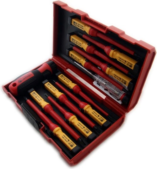 Set de șurubelnițe izolate Hogert 1000V, 13 piese