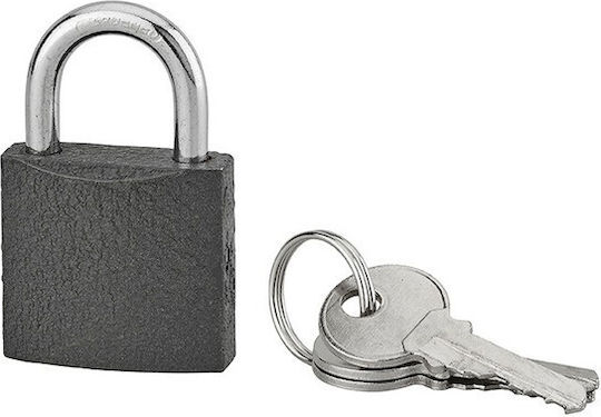 Serruprix Padlock Brass with Key 30mm Gray 1pcs