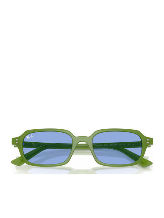 Ray Ban Unisex Sunglasses with Green Plastic Frame and Green Lens RB4455 681080