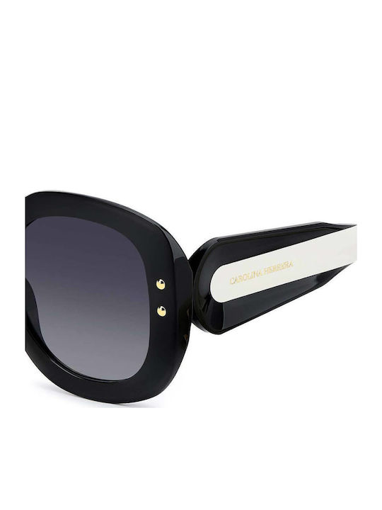 Carolina Herrera Women's Sunglasses with Black Plastic Frame and Gray Gradient Lens HER 0254/S 807/9O
