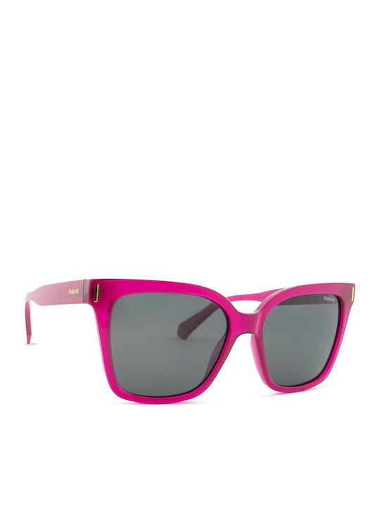 Polaroid Feminini Ochelari de soare cu Roz Cadru și Gri Polarized Lentilă PLD6192/S MU1/M9