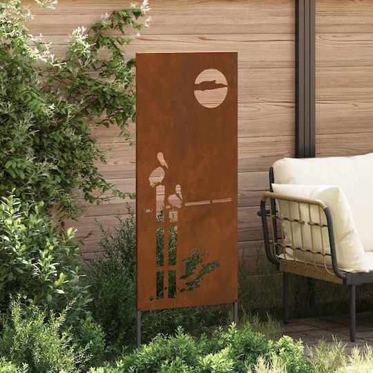 Vidaxl Decorative Garden Plate Dog Rusty 50 x 140 cm
