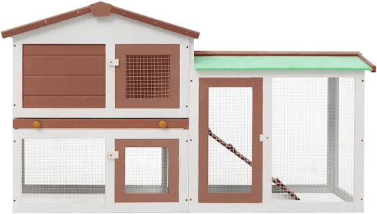 vidaXL 170841 Wooden Cage for Rabbits 145x45x85cm