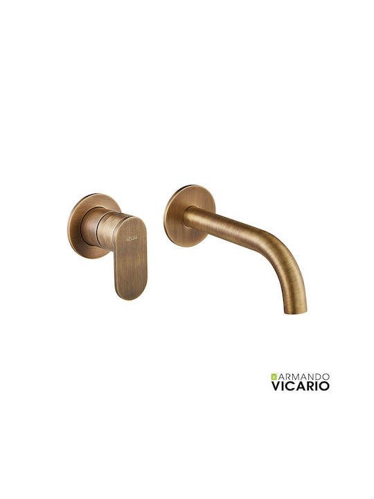 Armando Vicario Built-in Mixer & Spout Set for for Bathroom Sink Gold