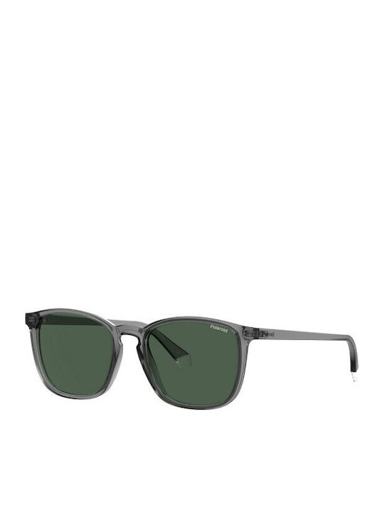 Polaroid Men's Sunglasses with Gray Plastic Frame and Green Polarized Lens PLD4139/S KB7/UC