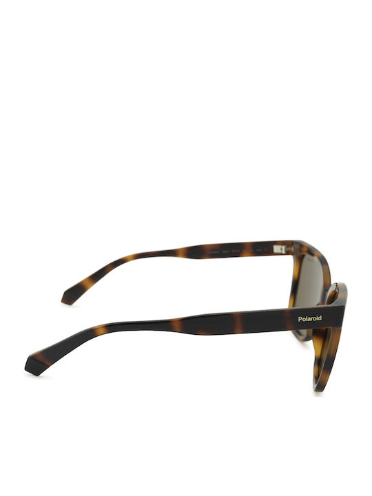 Polaroid Women's Sunglasses with Brown Tartaruga Metal Frame and Brown Polarized Lens PLD6192/S 086/SP
