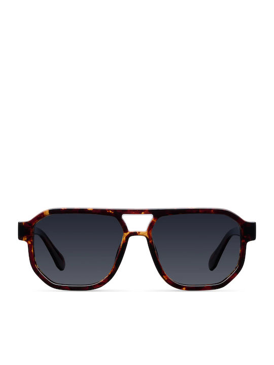 Meller Seba Unisex Sunglasses with Brown Tartaruga Plastic Frame and Gray Lens SE-TIGCAR