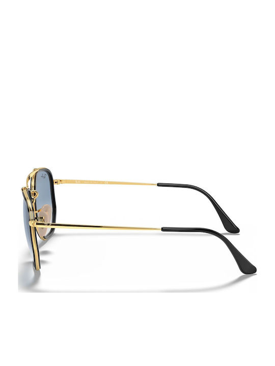 Ray Ban The Marshal II Unisex Sunglasses with Black Metallic Frame and Blue Gradient Lens RB3648M 9167/3F