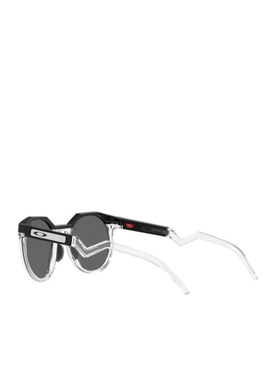 Oakley HSTN Men's Sunglasses with Multicolour Plastic Frame and Black Polarized Lens OO9242-05