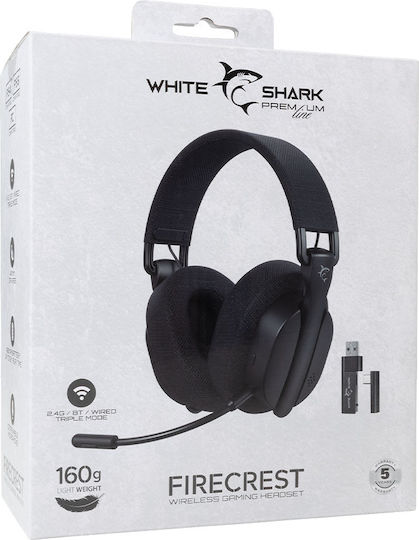White Shark WGH-2444 Ασύρματο Over Ear Gaming Headset με σύνδεση 3.5mm / Bluetooth for PC / PS4 / PS5